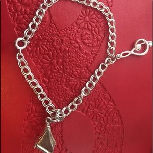 Vintage music charm notes piano bracelet 925